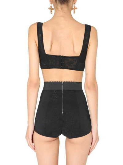 Shop Dolce & Gabbana Corset Top In Black