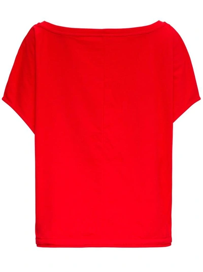 Shop Marni Short Red Cotton T-shirt