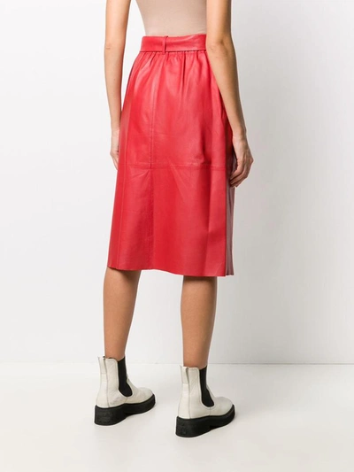 Shop Alysi Skirts In Rosso