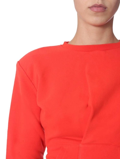 Shop Ben Taverniti Unravel Project Crew Neck Sweatshirt In Red