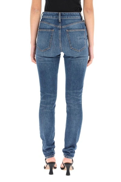 Shop Attico The  Slim Fit Jeans In Light Blue Denim