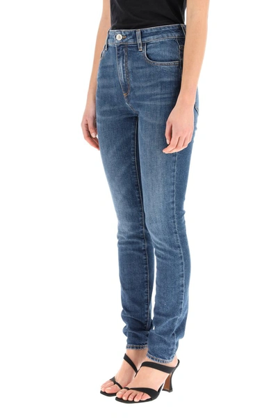 Shop Attico The  Slim Fit Jeans In Light Blue Denim