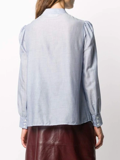 Shop Celine Céline Shirts In Blu