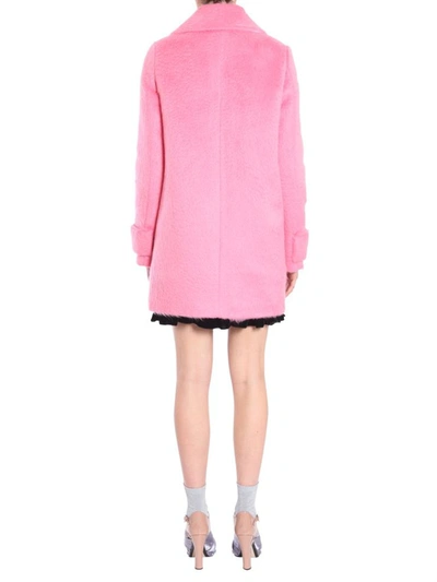 Shop N°21 Alpaca And Wool Coat In Pink