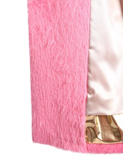 Shop N°21 Alpaca And Wool Coat In Pink