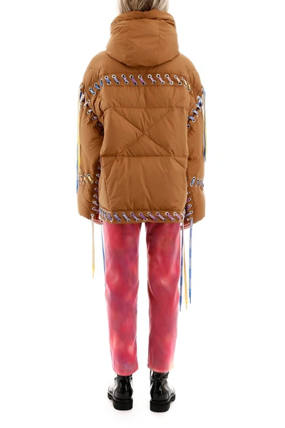 Shop Khrisjoy Krys Puffer Jacket In Light Brown