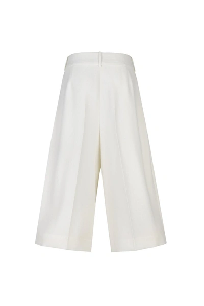 Shop Ermanno Scervino Trousers In Bianco