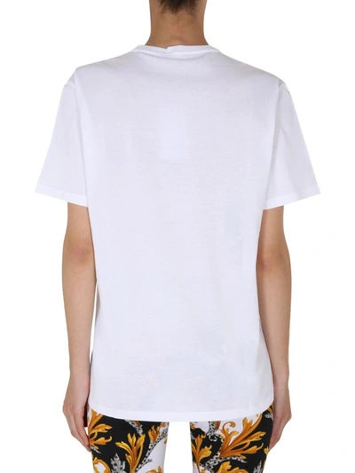 Shop Versace Round Neck T-shirt In White