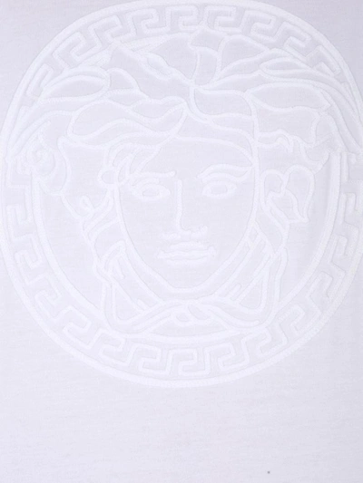 Shop Versace Round Neck T-shirt In White