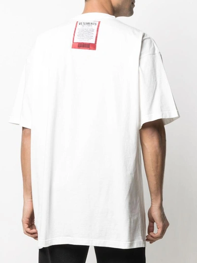 Shop Vetements T-shirts And Polos In Bianco