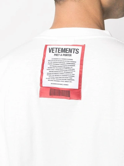 Shop Vetements T-shirts And Polos In Bianco