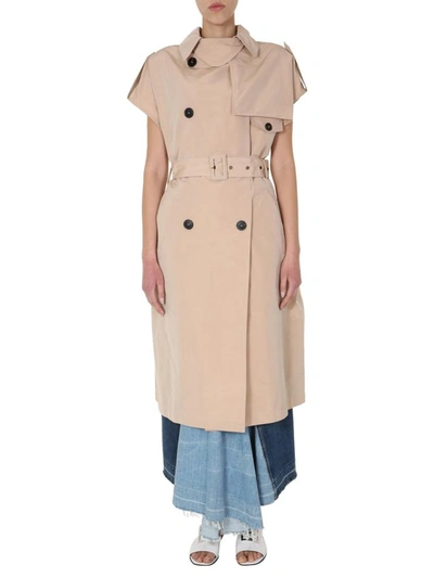 Shop Givenchy Double-breasted Trench In Beige