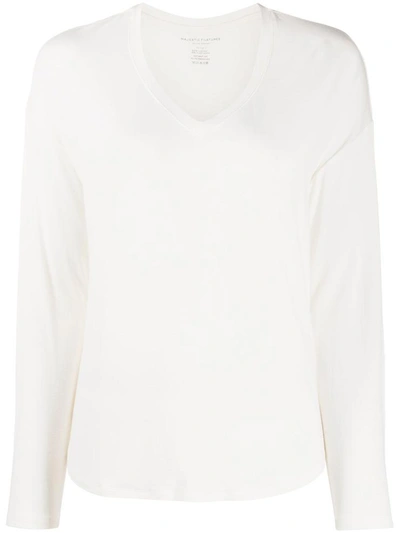 Shop Majestic Sweaters White