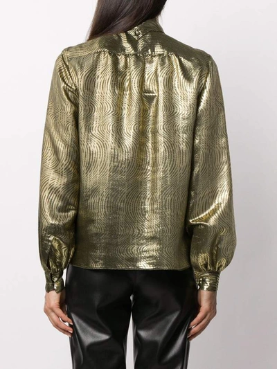 Shop Saint Laurent Shirts Golden