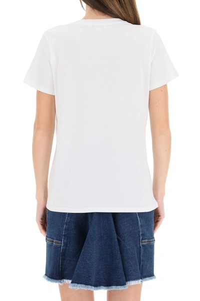 Shop Alexander Mcqueen Skeleton Print T-shirt In White