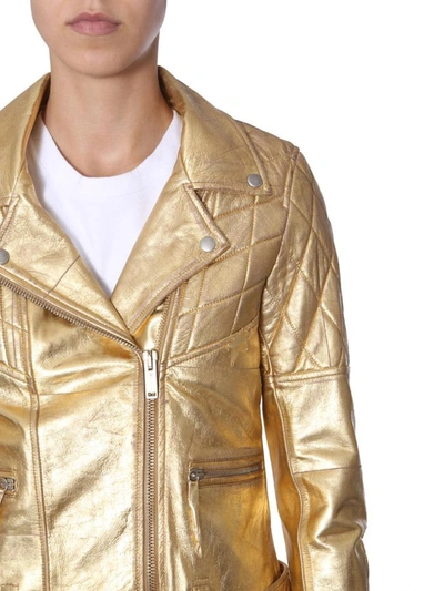 Shop Golden Goose "yasu" Jacket In Gold