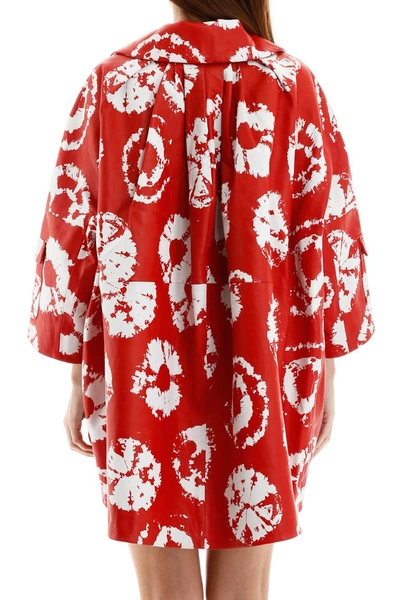 Shop Area Jacquard Coat With Crystals In Red White