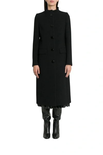 Shop Givenchy Single-breasted Coat In Black