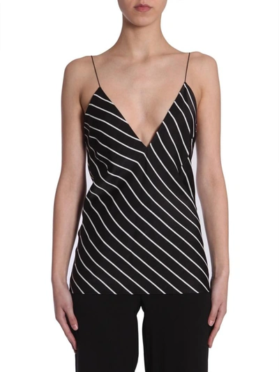 Shop Haider Ackermann Striped Top In Black