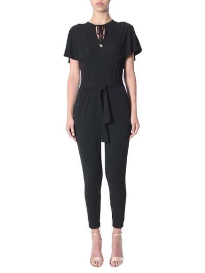 Shop Michael Michael Kors Full Suit With Short Sleeves In Black