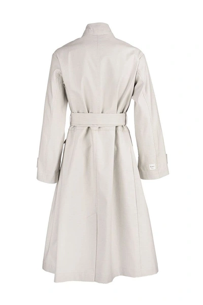 Shop Max Mara Maxmara Marco - Cotton Trench Coat In Ice