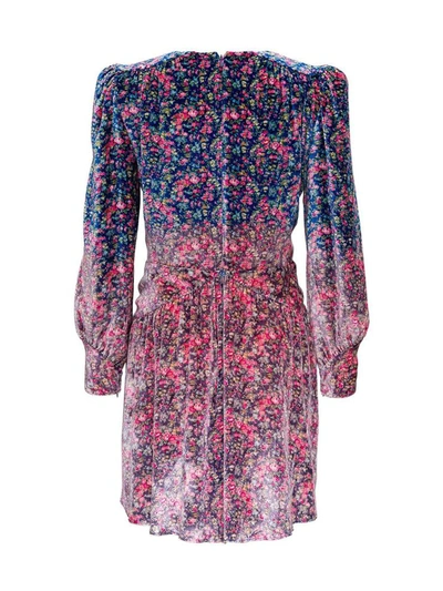 Shop Philosophy Di Lorenzo Serafini Floral Dress In Viscose Blend In Multicolor
