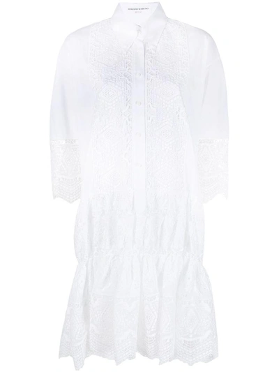 Shop Ermanno Scervino Dresses White