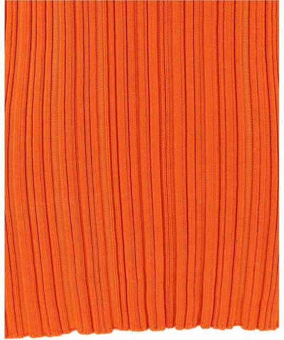 Shop Acne Studios Ribbed Turtleneck "katina" In Orange