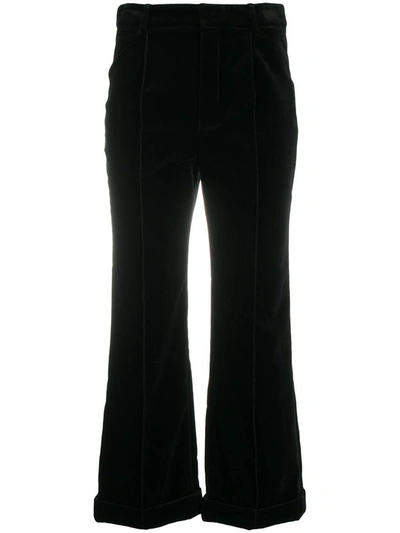 Shop Saint Laurent Trousers Black