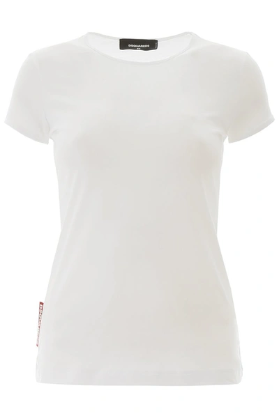 Shop Dsquared2 Basic T-shirt In White