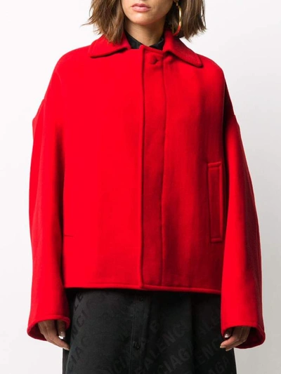 Shop Balenciaga Jackets Red