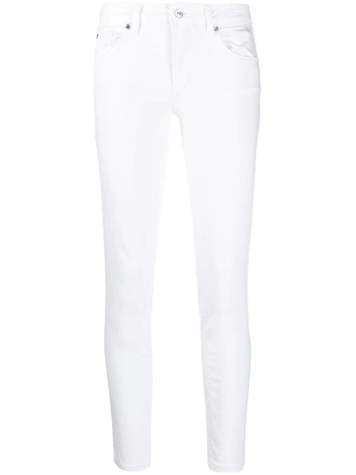Shop Liu •jo White Cotton Skinny Jeans