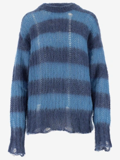 Shop Golden Goose Sweaters In Blu