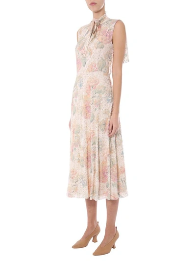Shop Red Valentino Long Dress In Powder