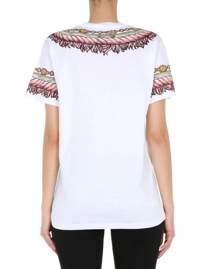 Shop Moschino Round Neck T-shirt In White