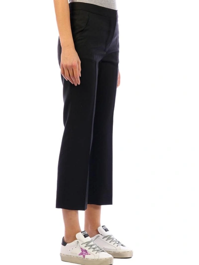 Shop Stella Mccartney All-over Logo Black Pants