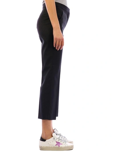 Shop Stella Mccartney All-over Logo Black Pants