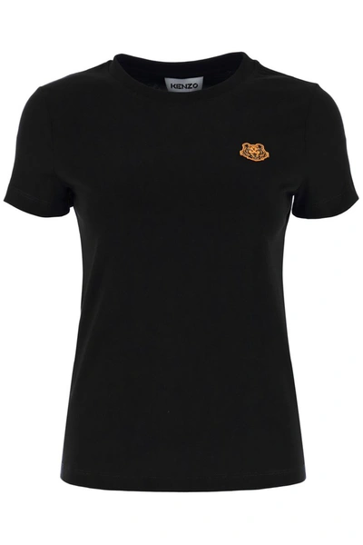 Shop Kenzo Tiger Patch T-shirt In Black
