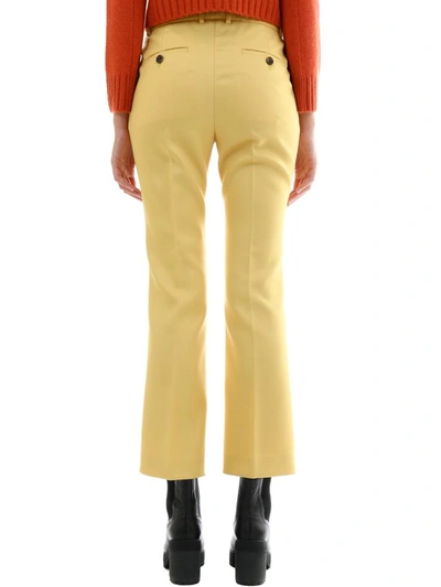 Shop Plan C Yellow Tailored Trousers