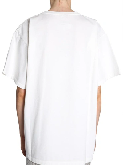 Shop Mm6 Maison Margiela Oversize Fit T-shirt In White