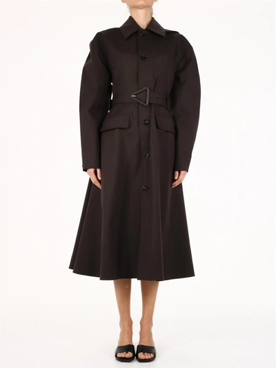 Shop Bottega Veneta Brown Trench