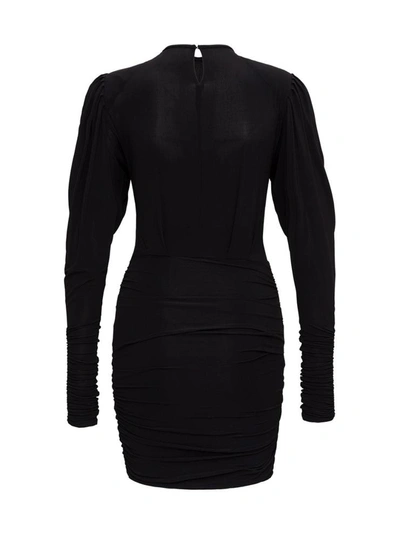 Shop Isabel Marant Ghita Jersey Dress In Black