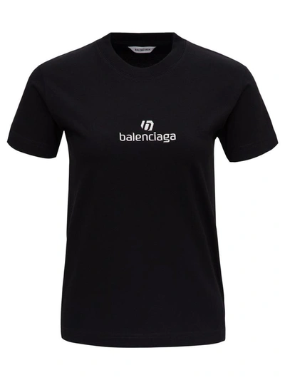 Shop Balenciaga T-shirt With Logo In Black