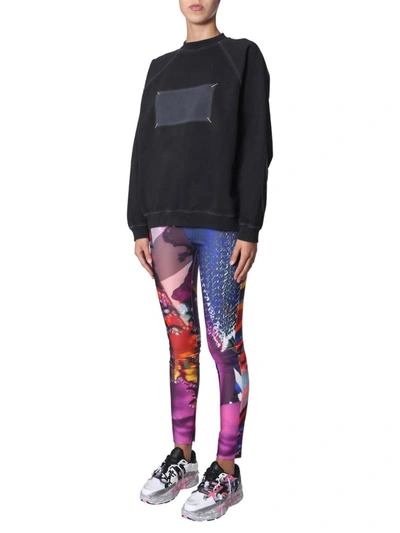 Shop Maison Margiela Skinny Fit Trousers In Multicolour