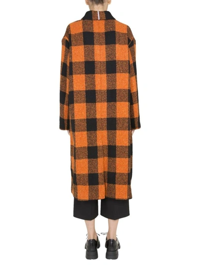 Shop Mcq By Alexander Mcqueen Long Coat In Orange