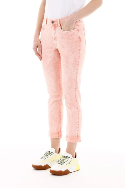 Shop Stella Mccartney Boyfriend Skinny Jeans In Peach