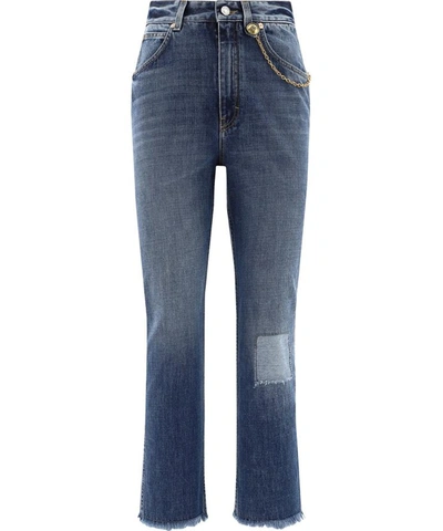 Shop Givenchy Raw-edge Denim Pants In Light Blue
