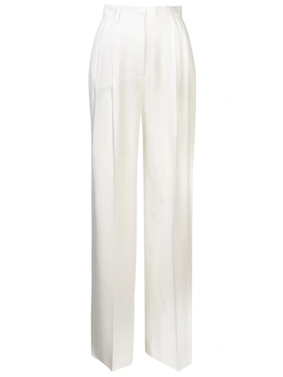 Shop Alberta Ferretti Pantaloni Bianchi In White