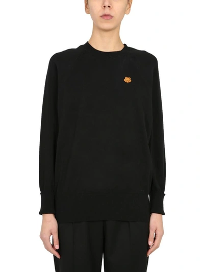 Shop Kenzo Oversize Fit Sweater In Black