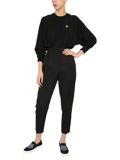 Shop Kenzo Oversize Fit Sweater In Black